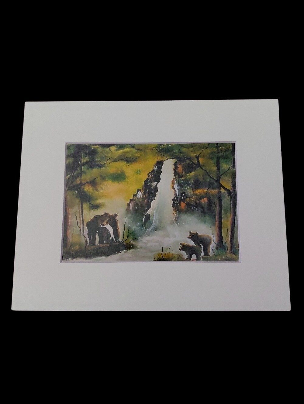 Yosemite - Mama Bear Art Print By Jack E. Stiddard 5x7/8x10 Mat ✨️PRICE FIRM✨️